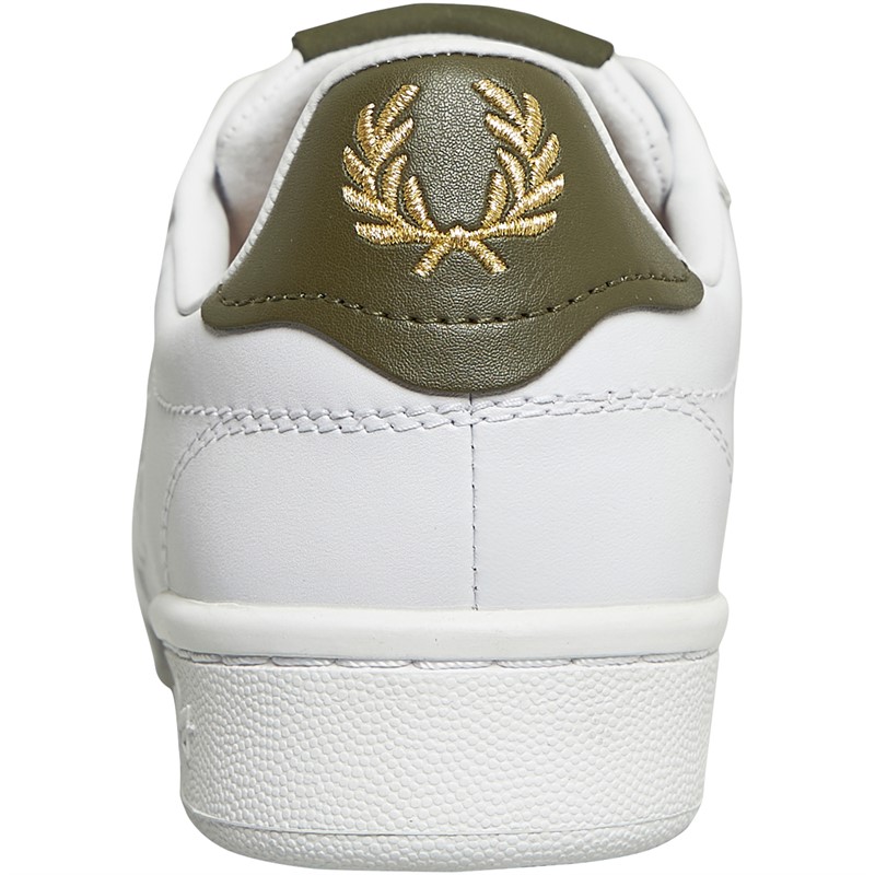 Fred Perry B722 Leather Trainers White