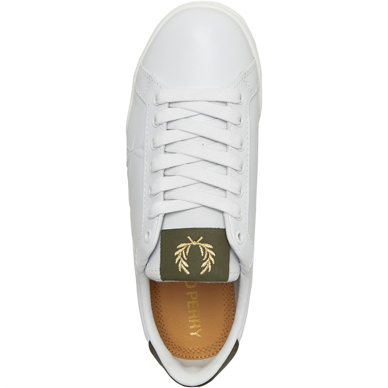 Fred Perry B722 Leather Trainers White