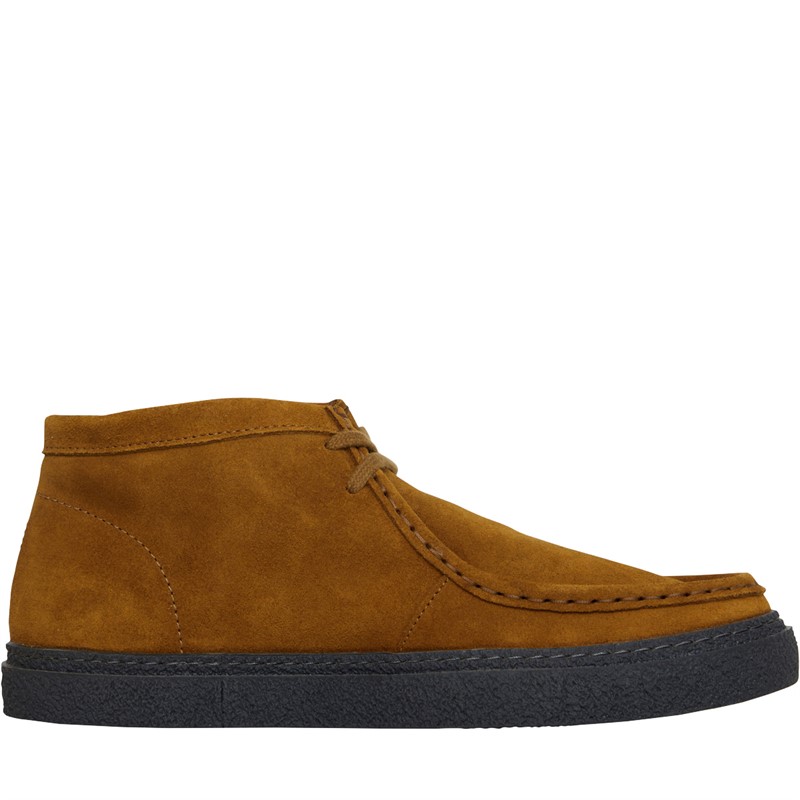 Fred Perry Mens Dawson Mid Suede Chukka Boots Nut Flake