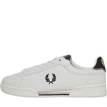 Fred Perry Unisex B722 Leather Trainers Porcelain