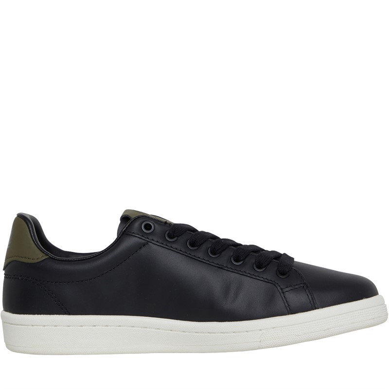 Fred Perry B721 Leather Trainers Black