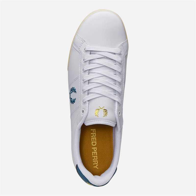 Fred Perry Mens Trainers White/Ry Bay Ocean