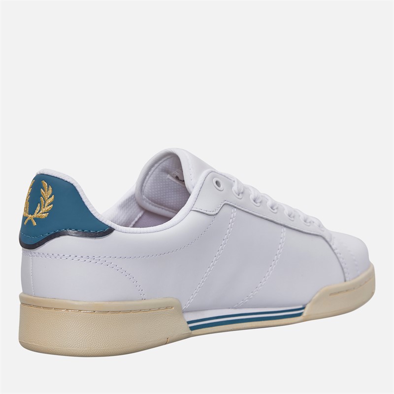 Fred Perry Mens Trainers White/Ry Bay Ocean