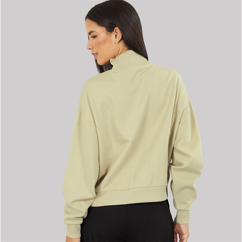 Fred Perry Womens Sweatshirt Light Oyster