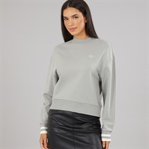 Fred Perry Womens Sweatshirt Limestone
