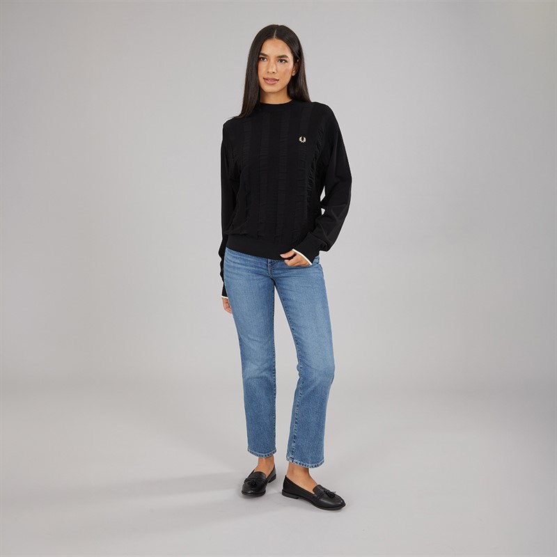 Fred Perry Womens Jumper Black