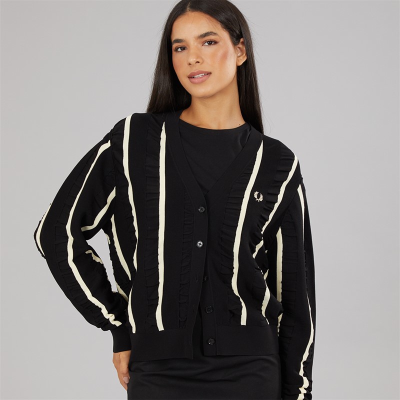 Fred Perry Womens Cardigan Black
