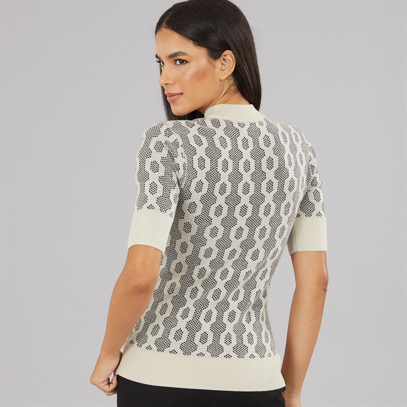 Fred Perry Womens Jumper Oatmeal