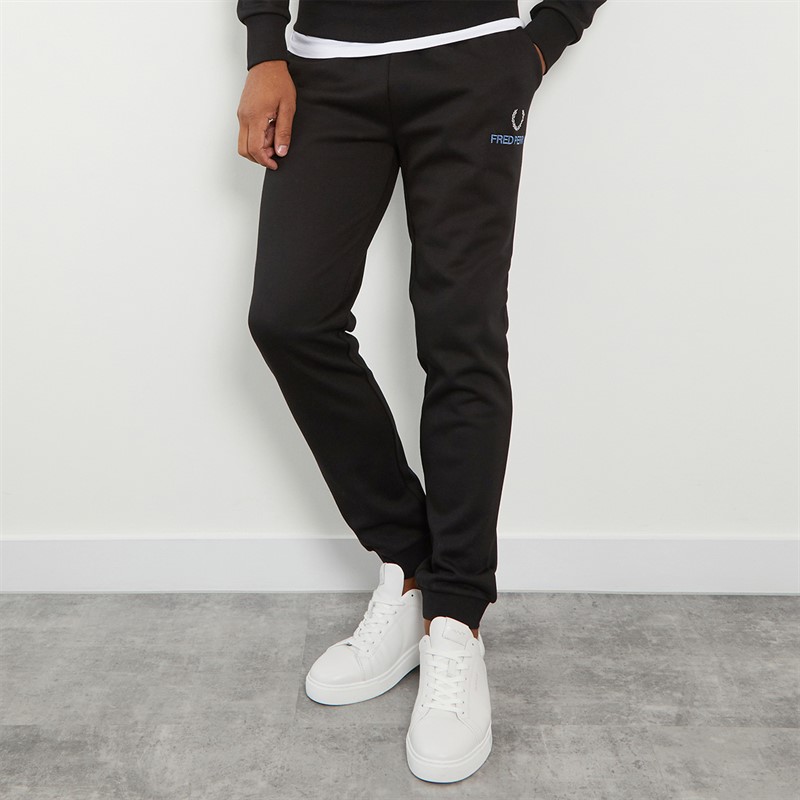Fred Perry Mens Joggers Black