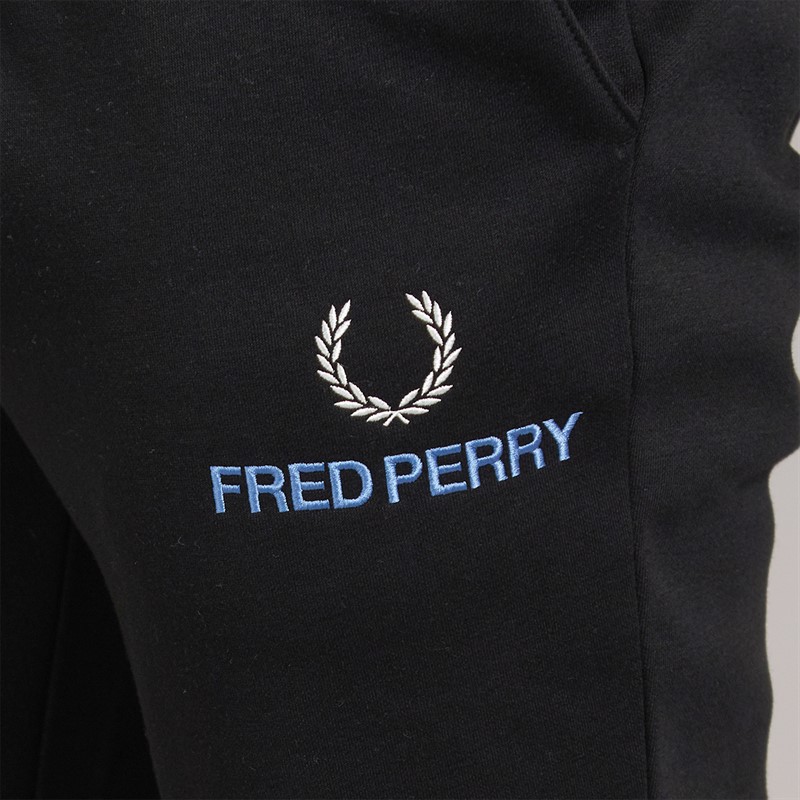 Fred Perry Mens Joggers Black