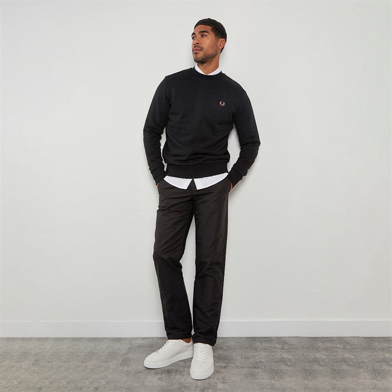 Fred Perry Mens Sweatshirt Black