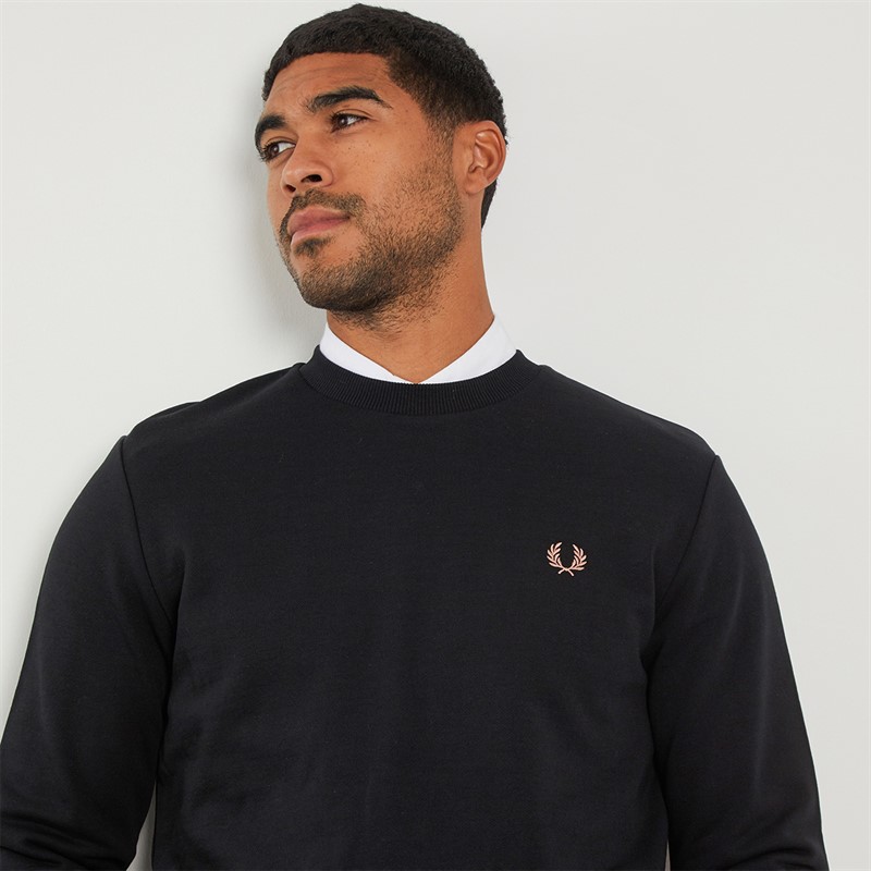 Fred Perry Mens Sweatshirt Black