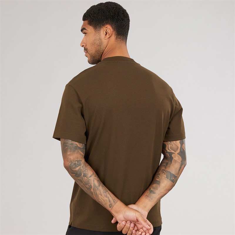 Fred Perry Mens T-Shirt Burnt Tobacco