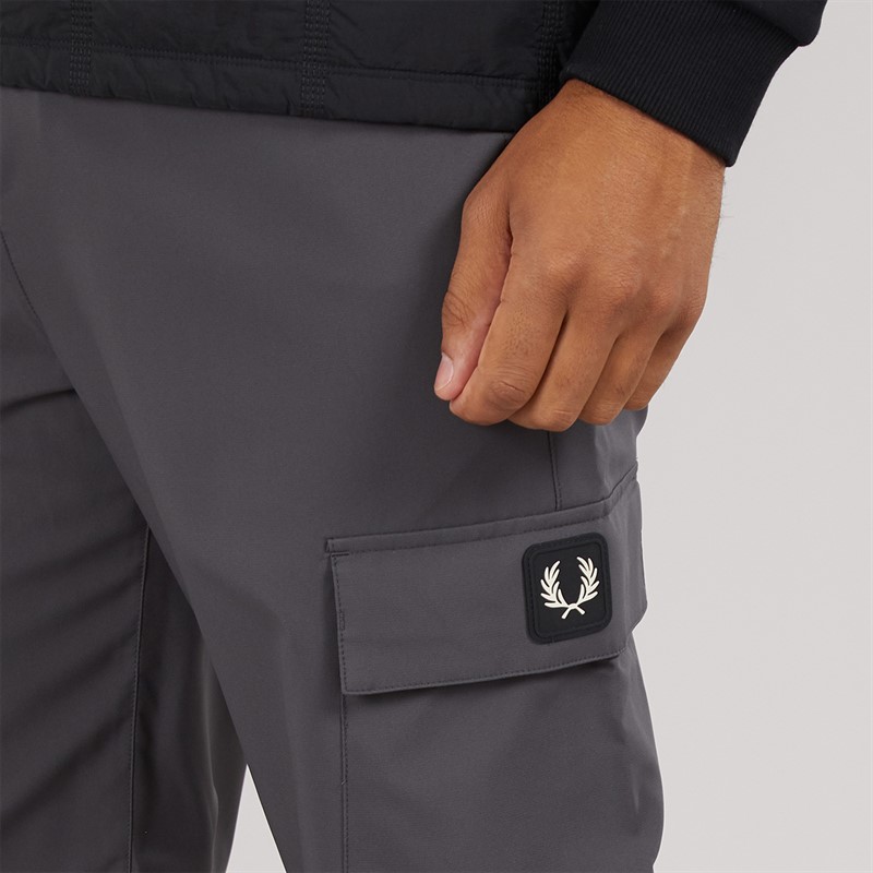 Fred Perry Mens Trousers Gunmetal