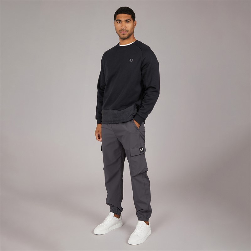 Fred Perry Mens Trousers Gunmetal