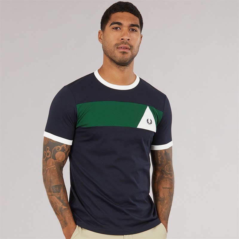 Fred Perry Mens T-Shirt Navy
