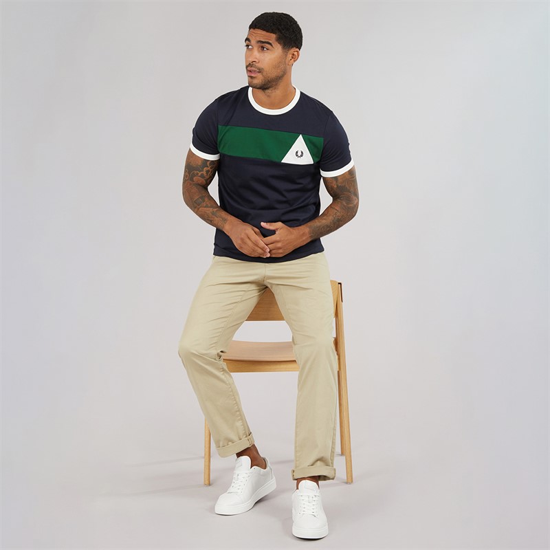 Fred Perry Mens T-Shirt Navy