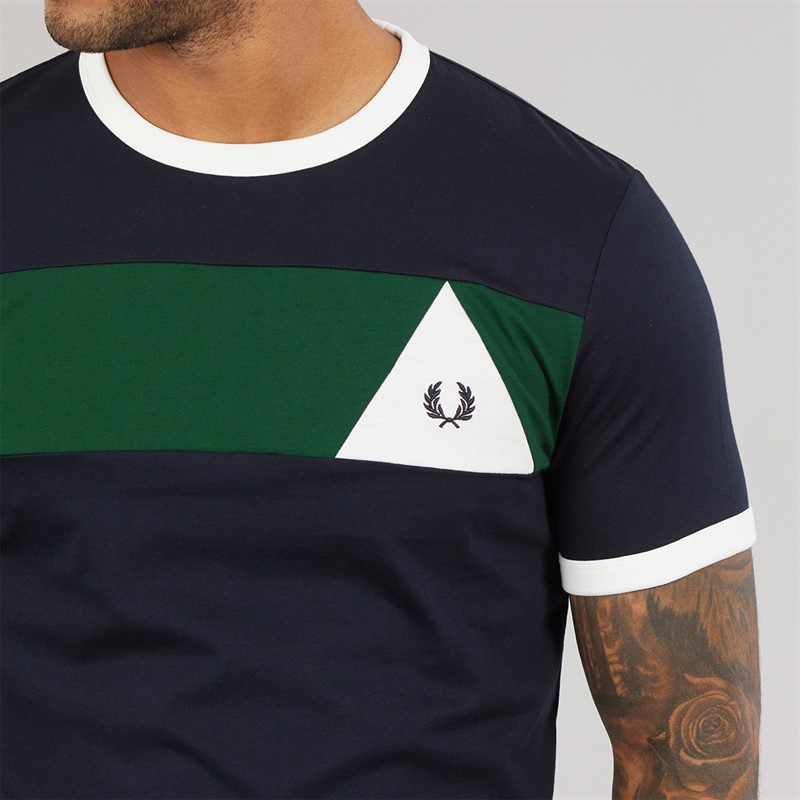 Fred Perry Mens T-Shirt Navy