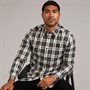 Fred Perry Mens Long Sleeve Shirt Porridge Marl