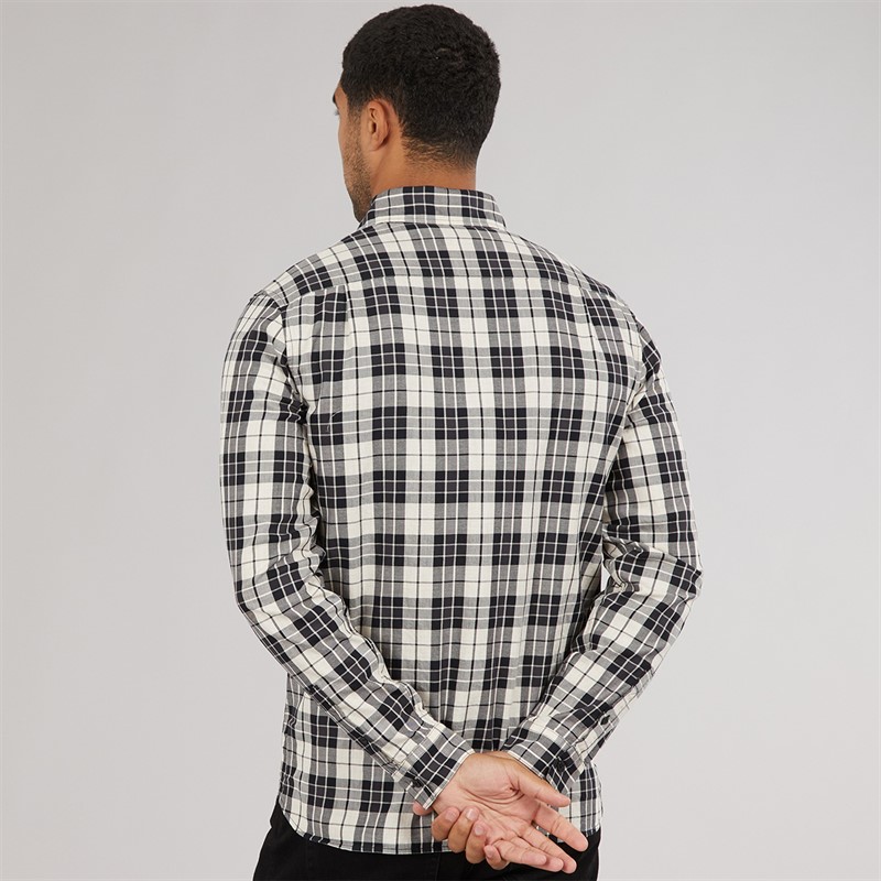 Fred Perry Mens Long Sleeve Shirt Porridge Marl