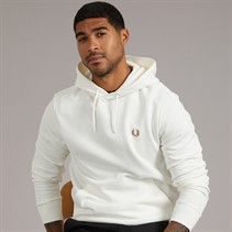Fred Perry Mens Hoodie Snow White