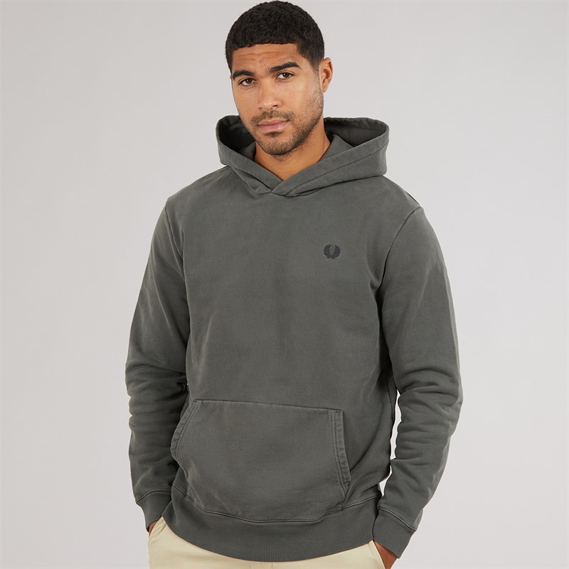 Fred Perry Mens Hoodie Gd Field Green