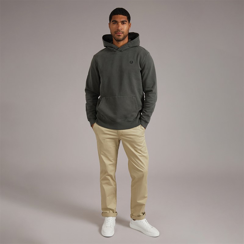 Fred Perry Mens Hoodie Gd Field Green