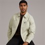 Fred Perry Mens Zip Through Overshirt Light Oyster