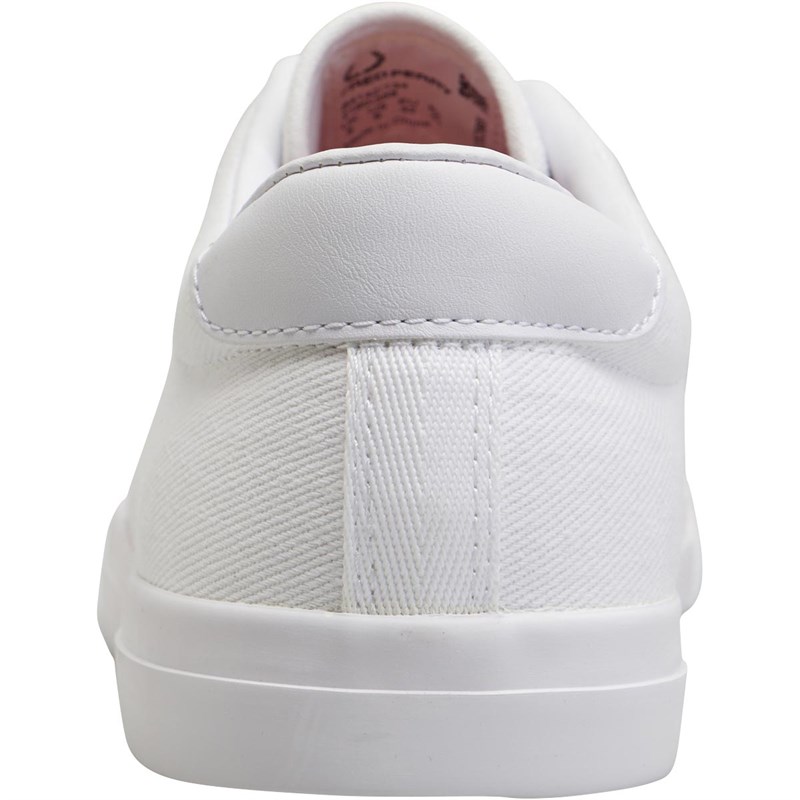fred perry underspin leather trainers in white