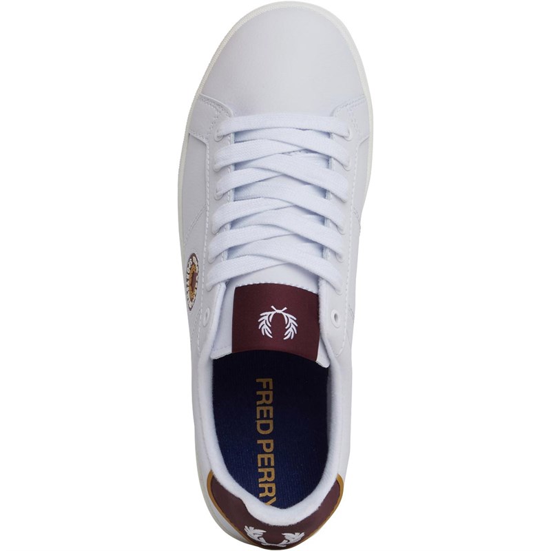 fred perry b721 leather white