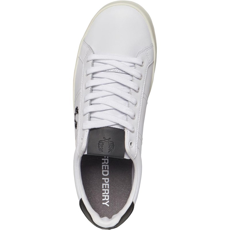 fred perry b721 leather white