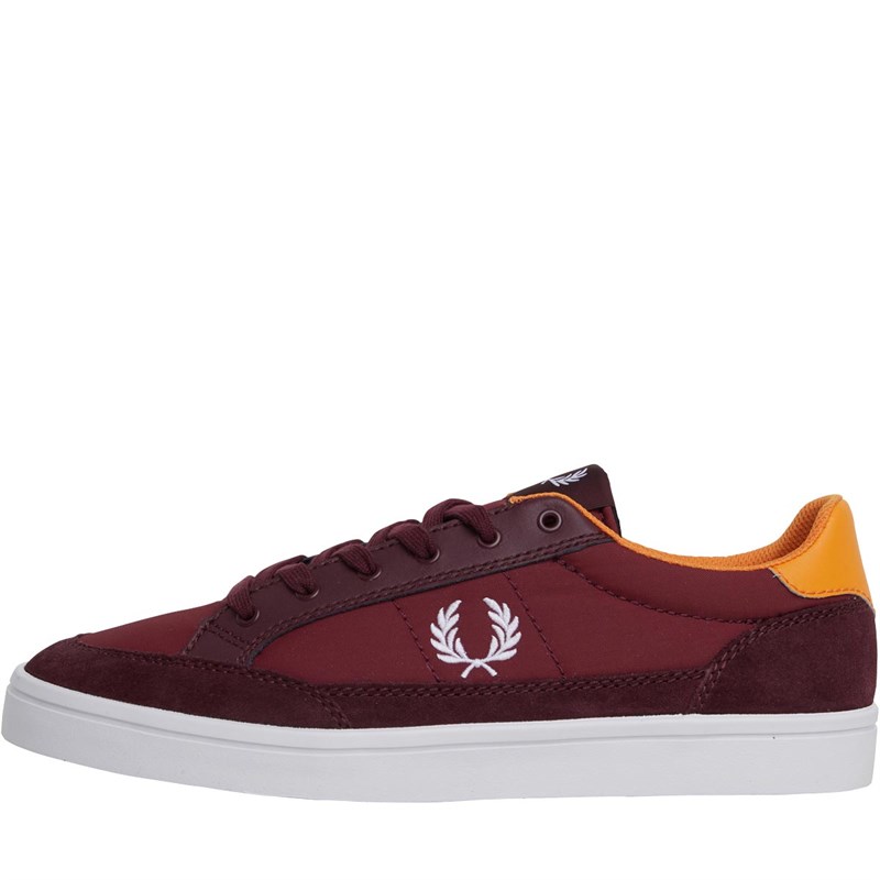 fred perry deuce leather trainers