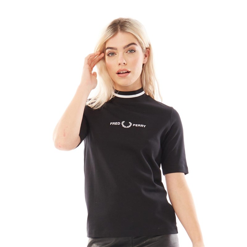 fred perry high neck