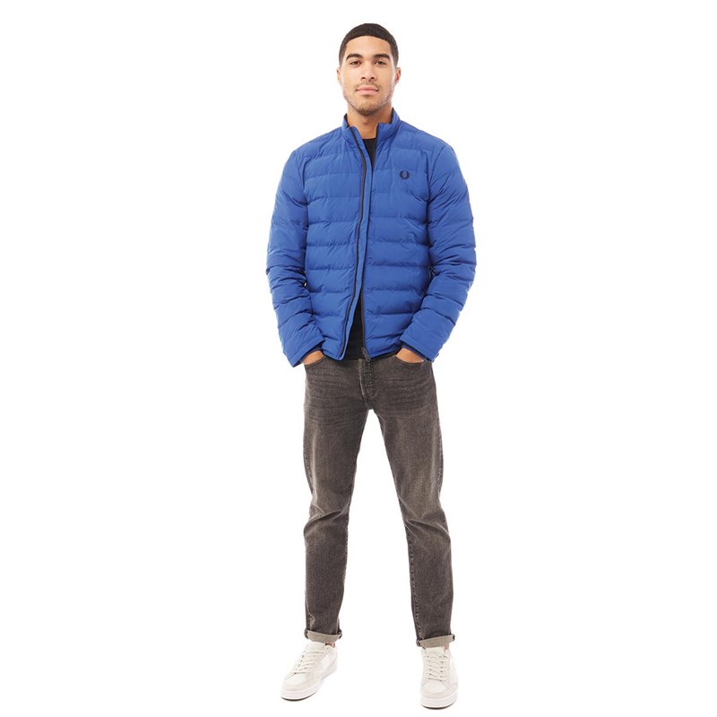 Fred Perry Herren Jacke Blau