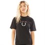 Fred Perry Damen T-Shirt Schwarz