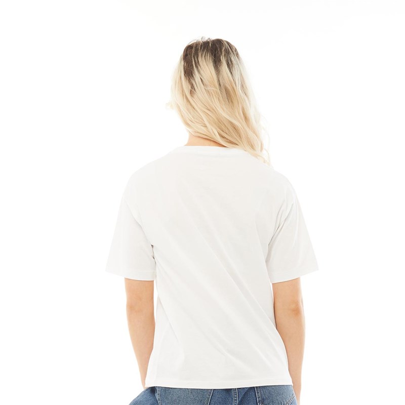 Fred Perry Damen FP Embroidered T-Shirt Weiß