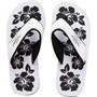 Board Angels Womens EVA Toe Post Sandals White/Black