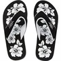 Board Angels Womens EVA Toe Post Sandals Black/White