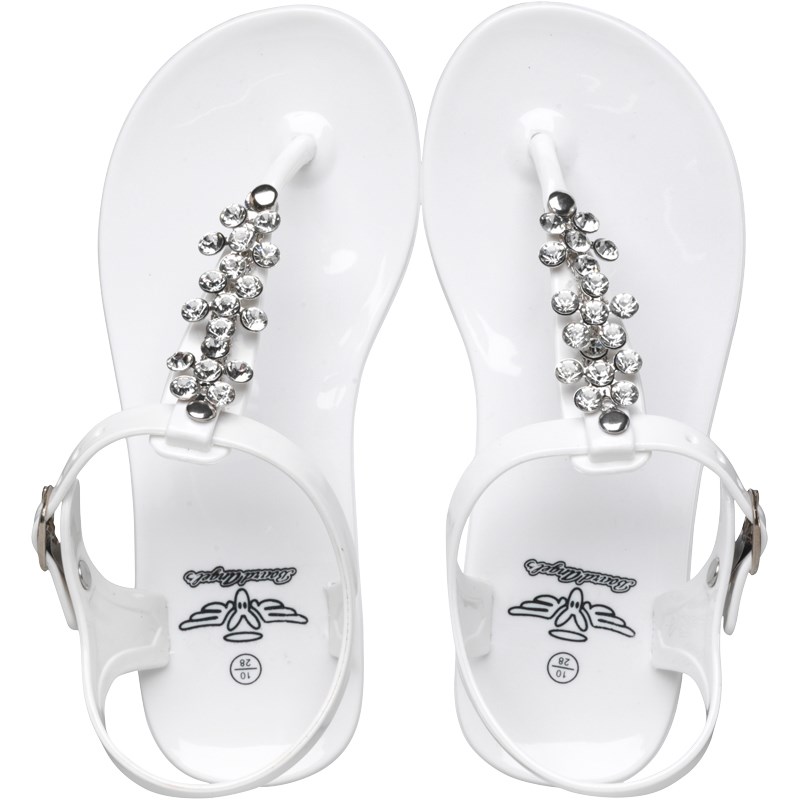 diamante jelly sandals