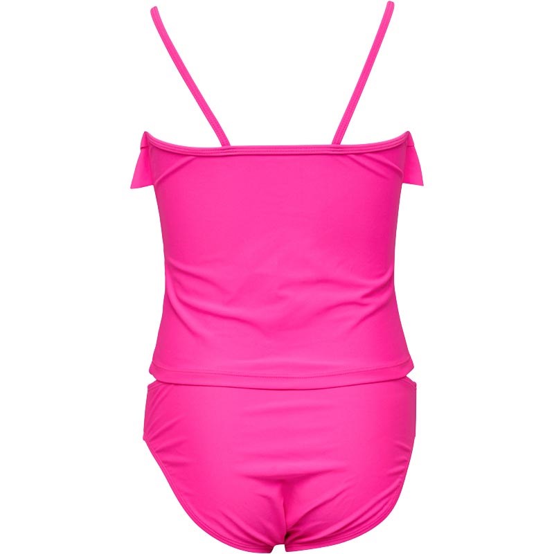 Buy Board Angels Girls Plain Ruffle Tankini Pink