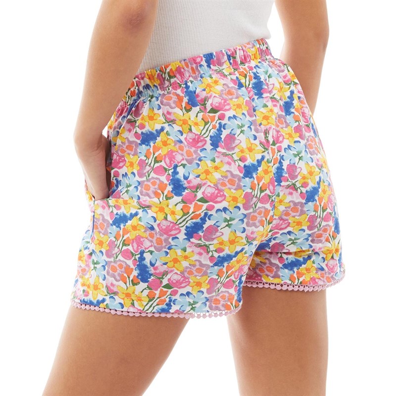 Buy Board Angels Womens Floral Print Jersey Shorts Multi
