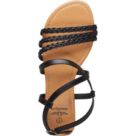 Board Angels Dames Plaited Sandalen Zwart board angels kopen in de aanbieding