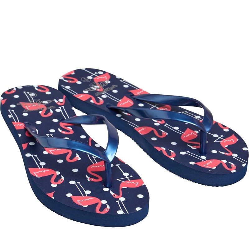 womens navy flip flops