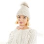Board Angels Dames Pom-Pom Muts Ecru