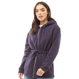 navy longline hoodie