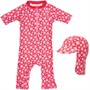 Board Angels Infant Sunsuit + Hat Pink