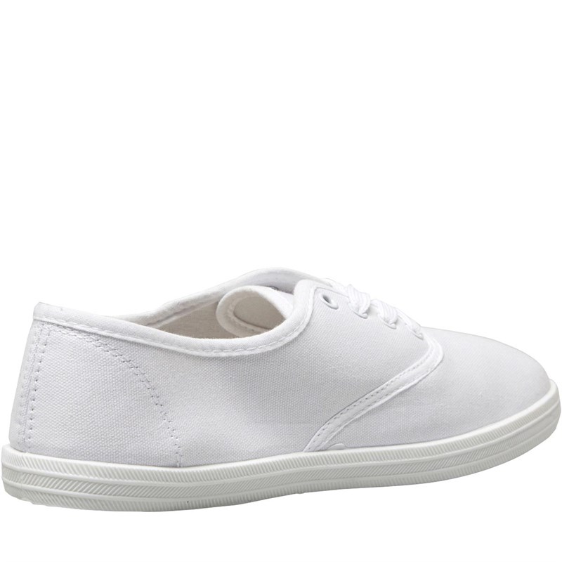 Board Angels Womens Canvas Pumps White