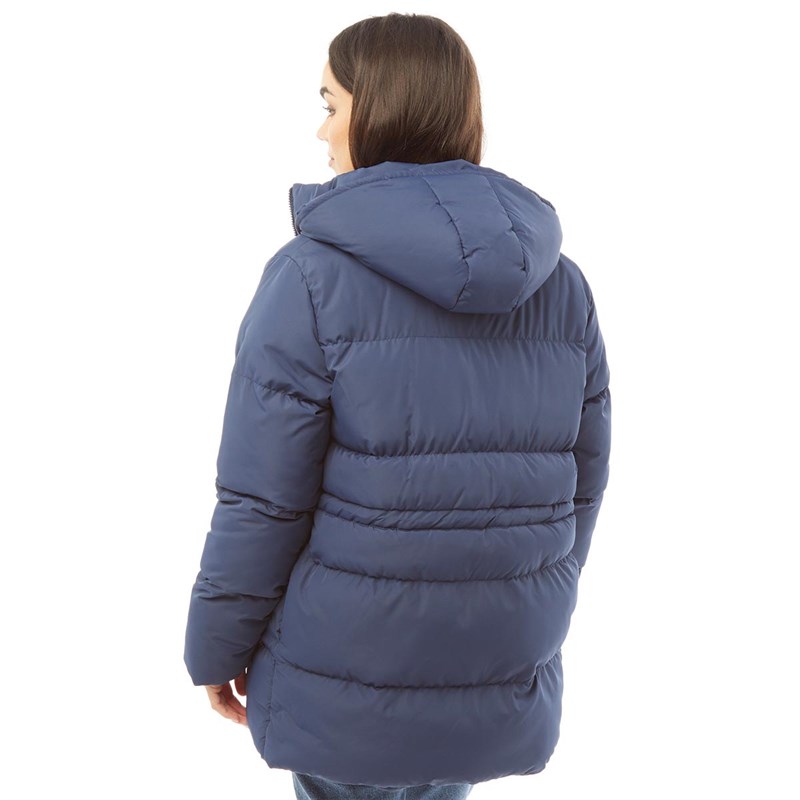 Board Angels Womens Mid Length Puffer Moon Indigo