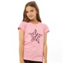 Board Angels Junior Leopard Star Print T-Shirt Pink