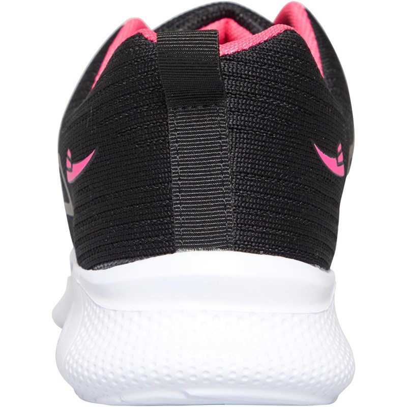 Board Angels Womens Trainers Black/Fuchsia Pink